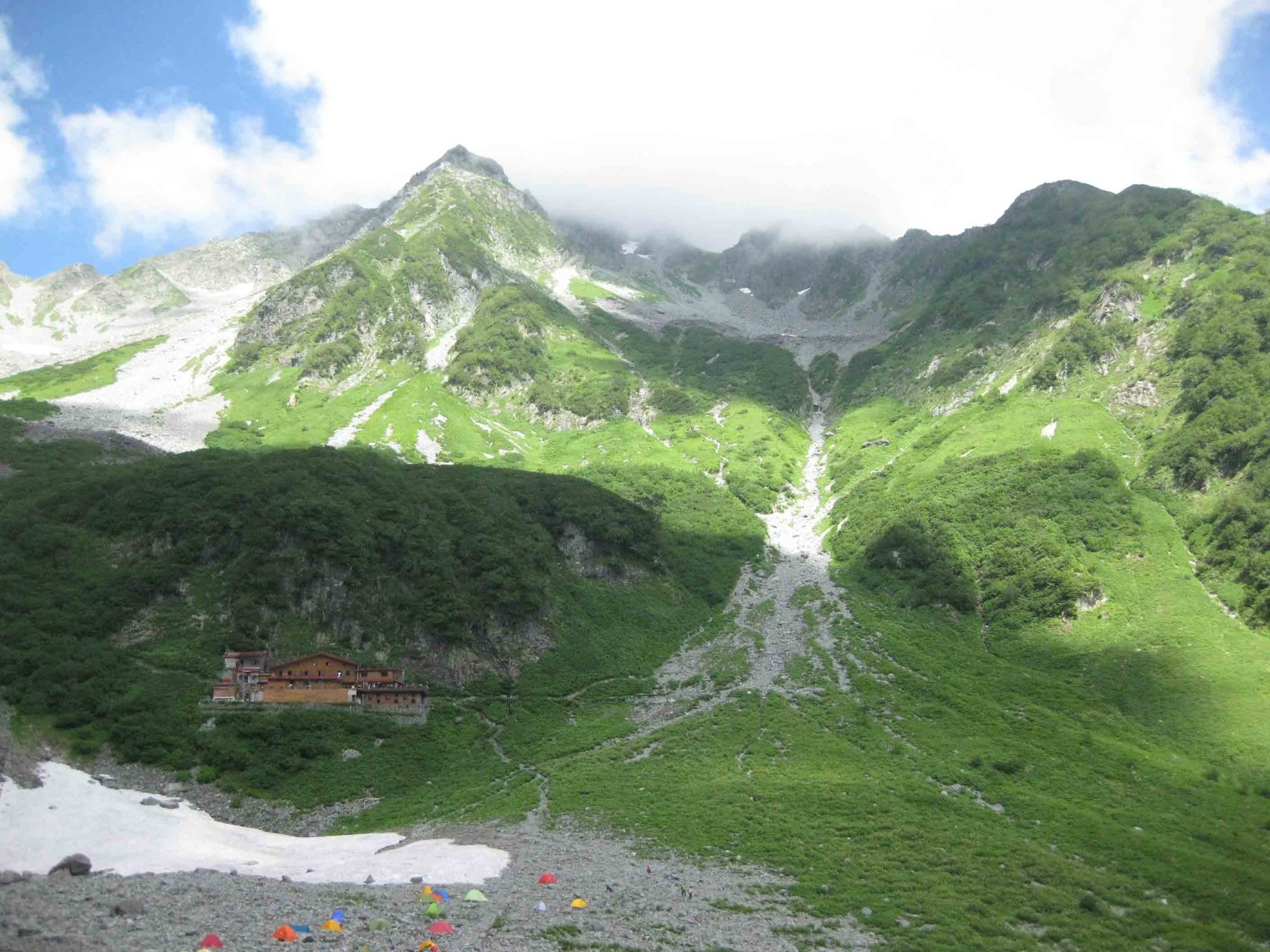 母と登山